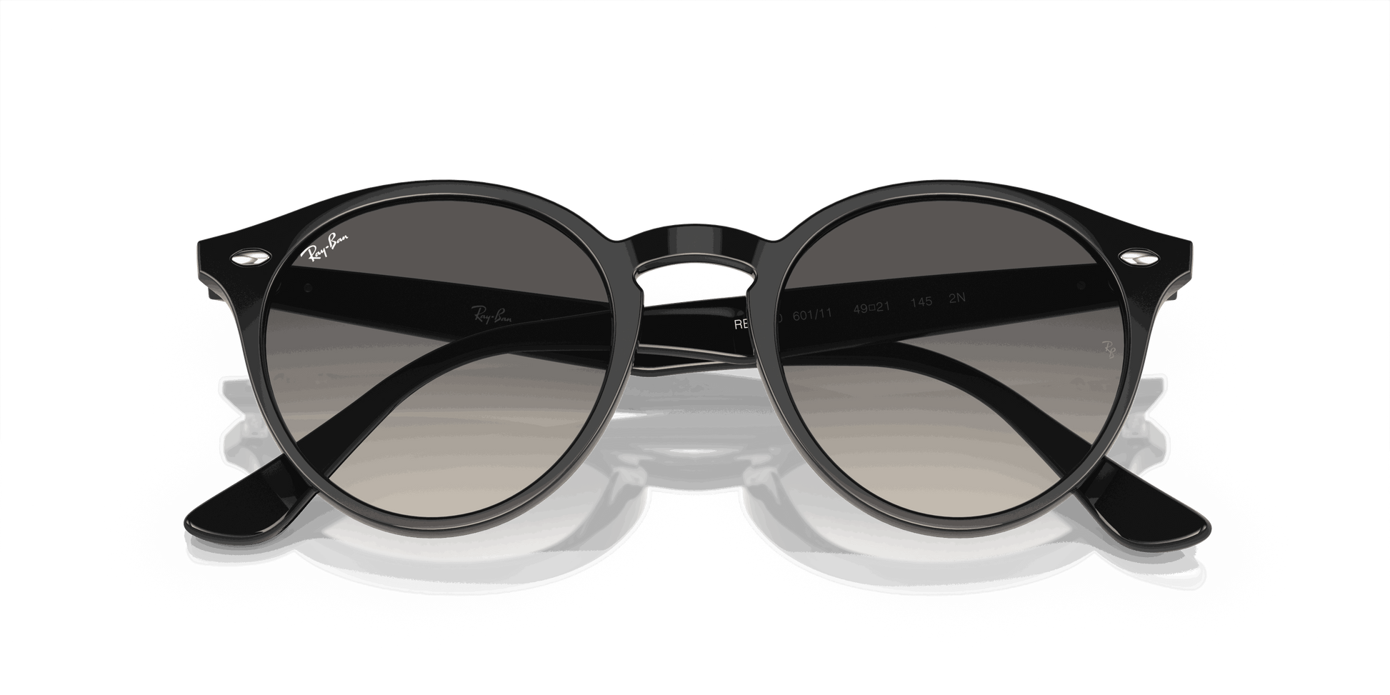 [Grey Lenses, Polished Black Frame]
