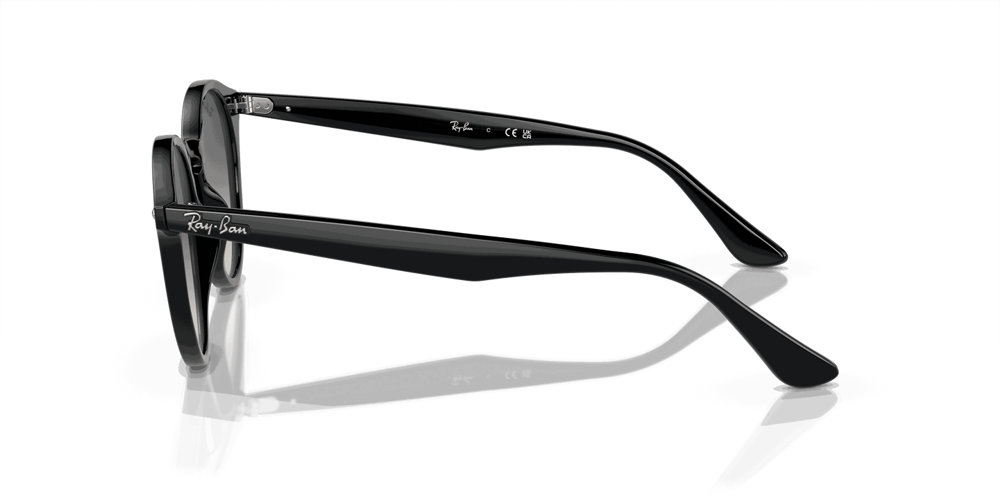 [Grey Lenses, Polished Black Frame]