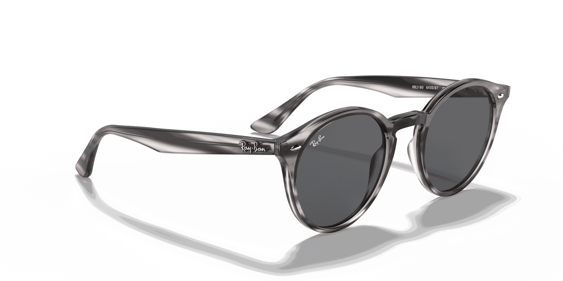 [Dark Grey Lenses, Polished Striped Grey Havana Frame]