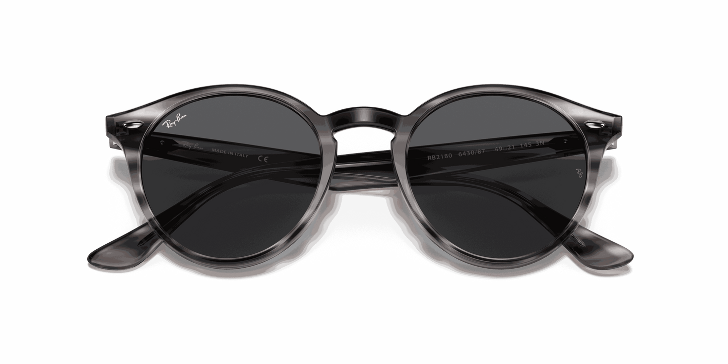[Dark Grey Lenses, Polished Striped Grey Havana Frame]