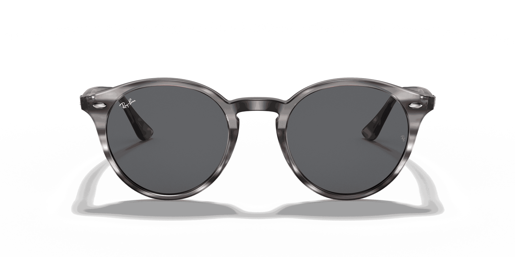 [Dark Grey Lenses, Polished Striped Grey Havana Frame]