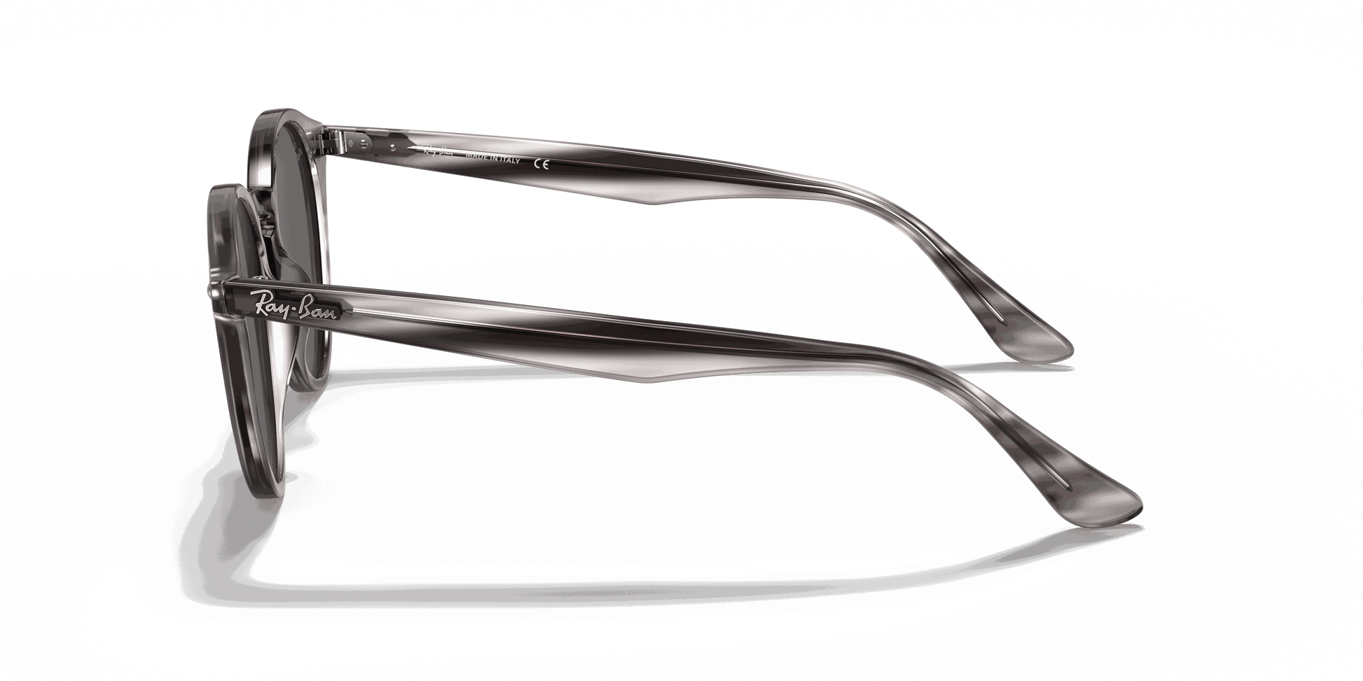[Dark Grey Lenses, Polished Striped Grey Havana Frame]
