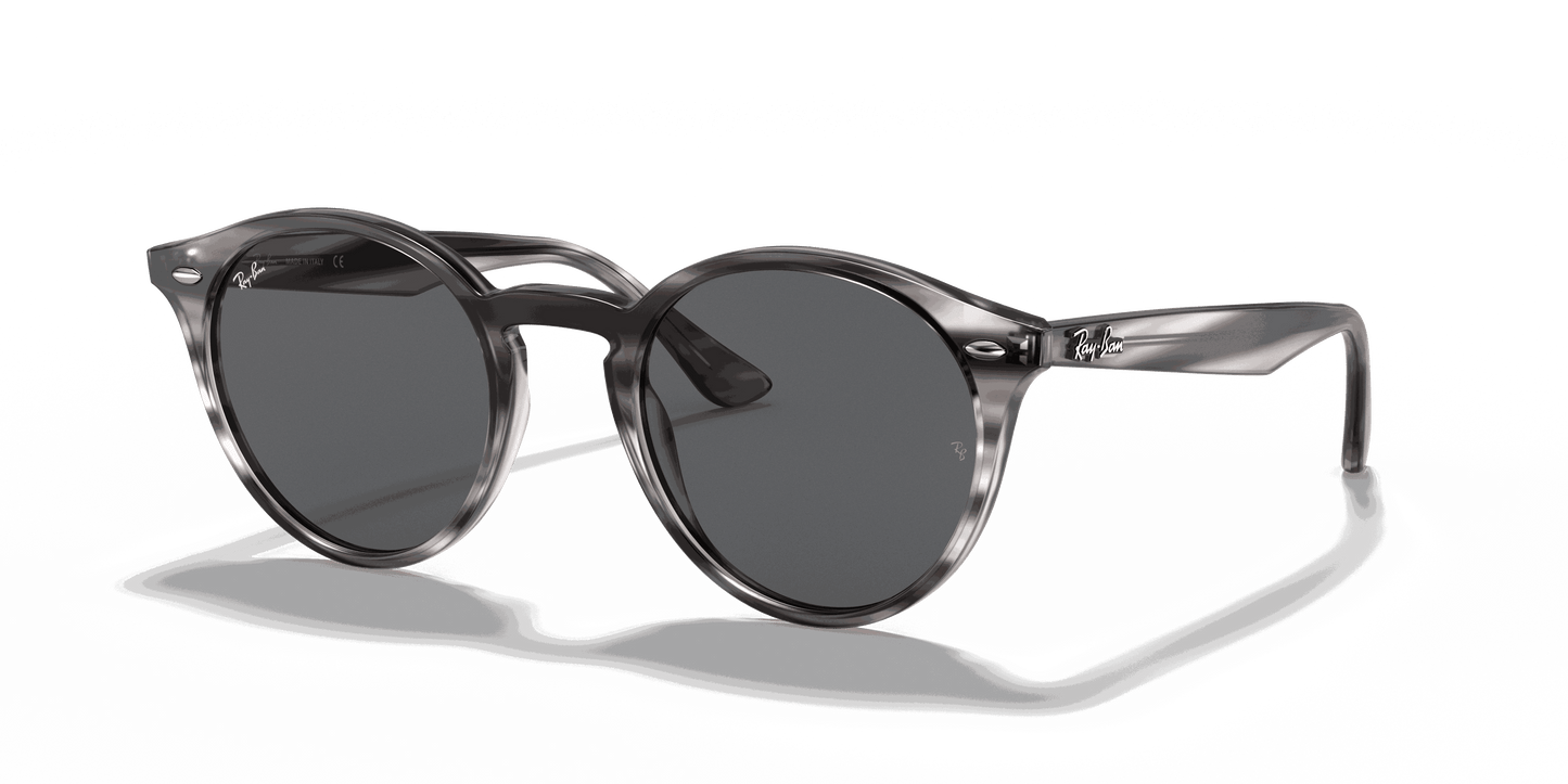 [Dark Grey Lenses, Polished Striped Grey Havana Frame]