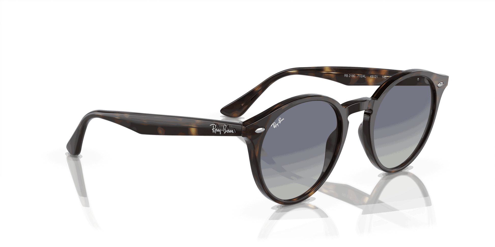 [Light Grey/Dark Blue Lenses, Polished Light Havana Frame]