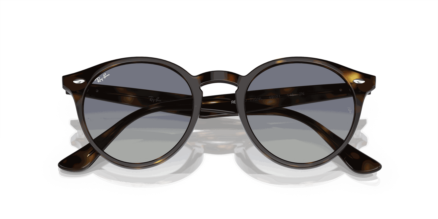 [Light Grey/Dark Blue Lenses, Polished Light Havana Frame]