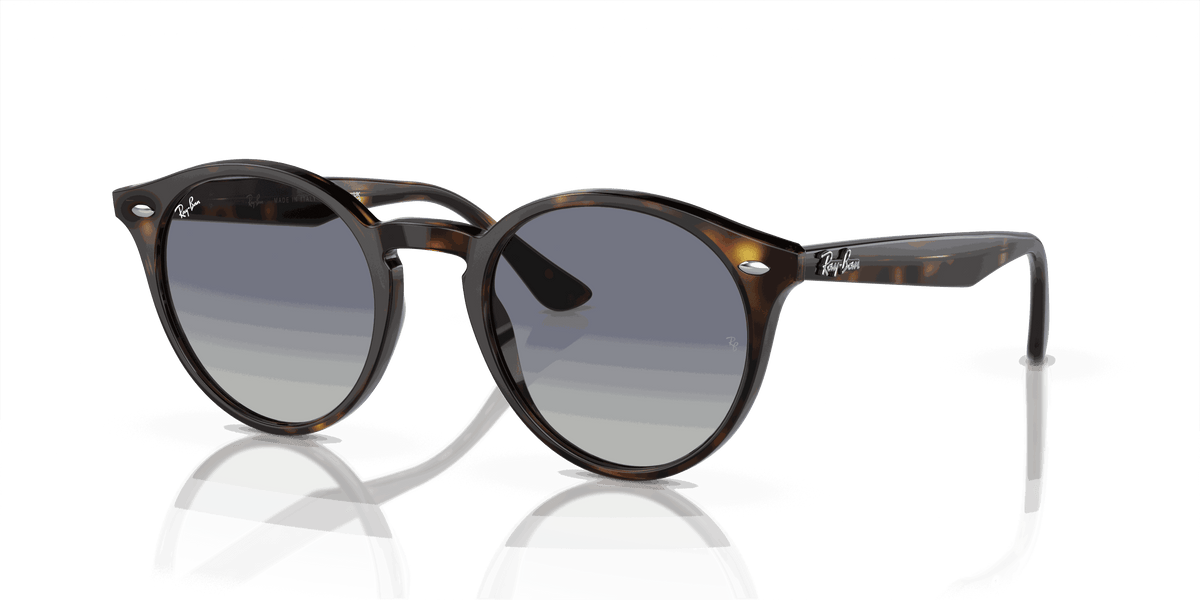 [Light Grey/Dark Blue Lenses, Polished Light Havana Frame]
