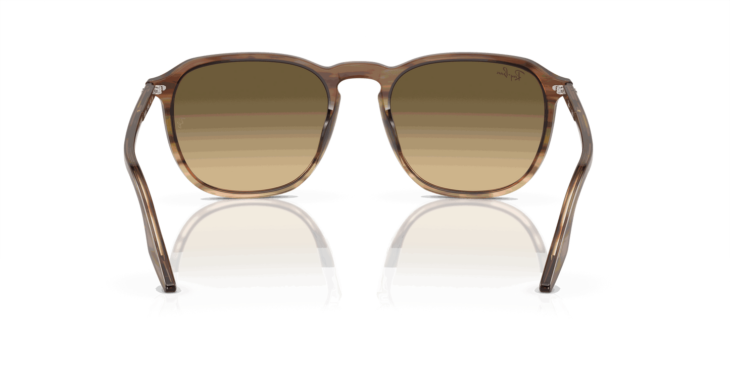 [Brown Vintage Lenses, Polished Striped Brown & Green Frame]