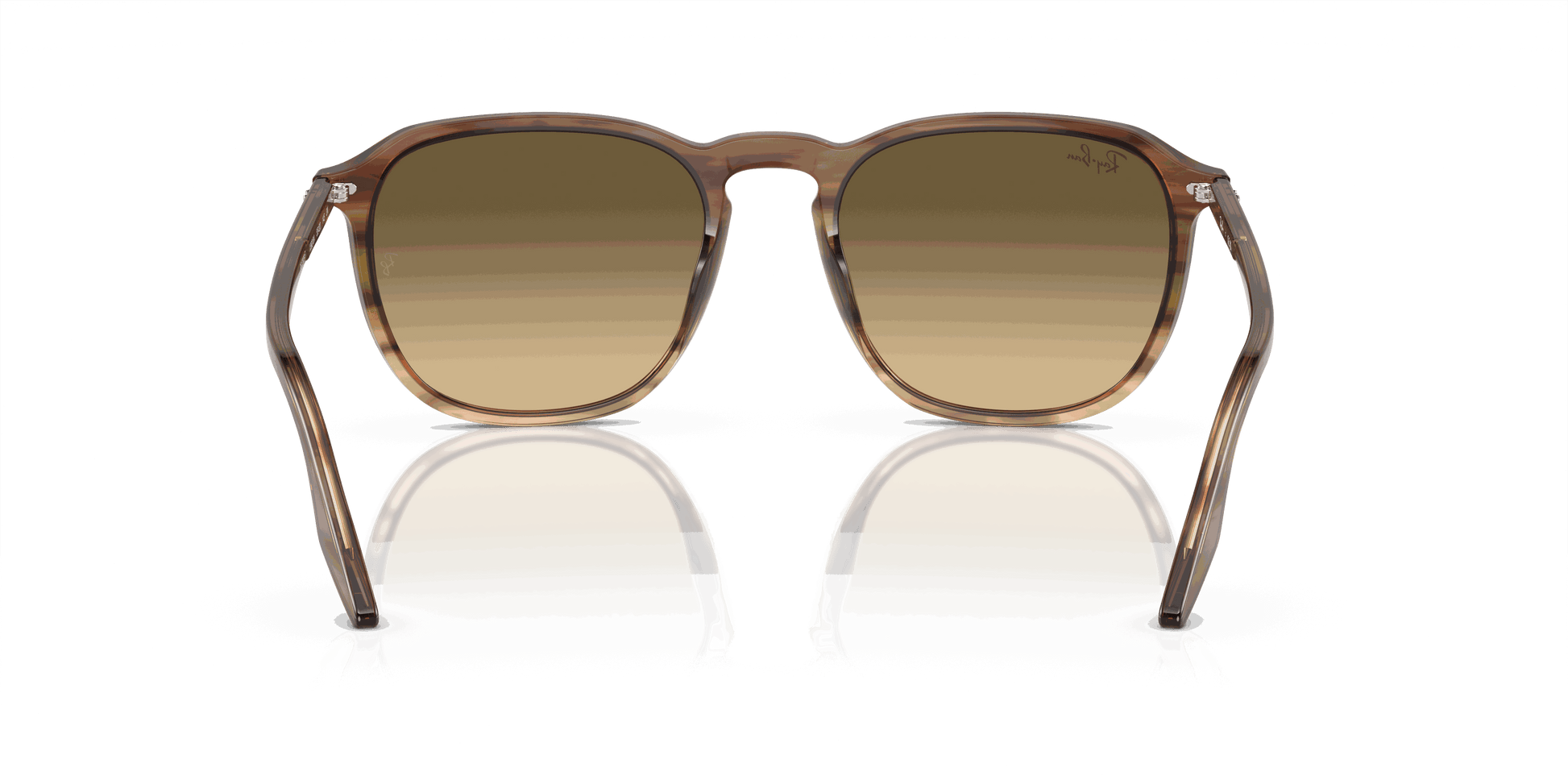 [Brown Vintage Lenses, Polished Striped Brown & Green Frame]