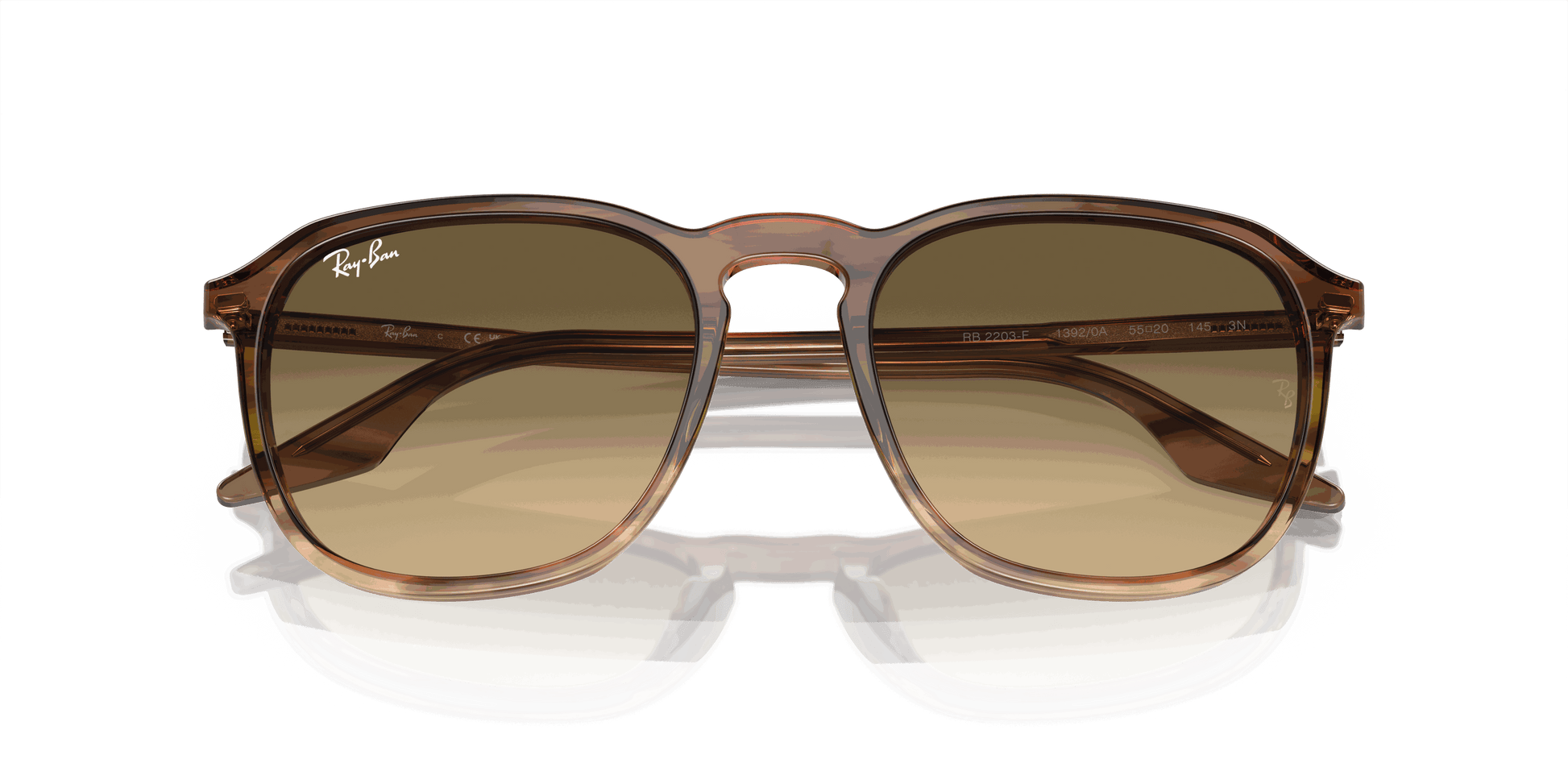 [Brown Vintage Lenses, Polished Striped Brown & Green Frame]