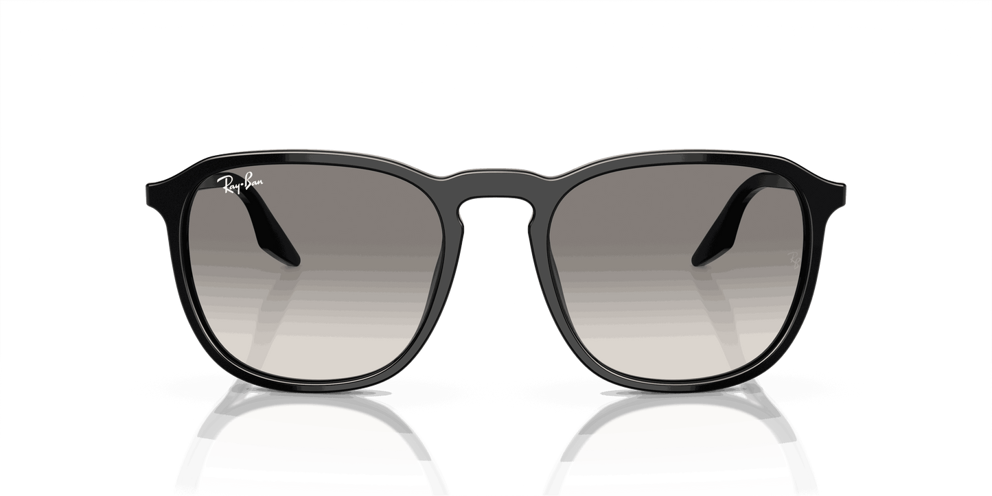 [Clear/Grey Lenses, Polished Black Frame]