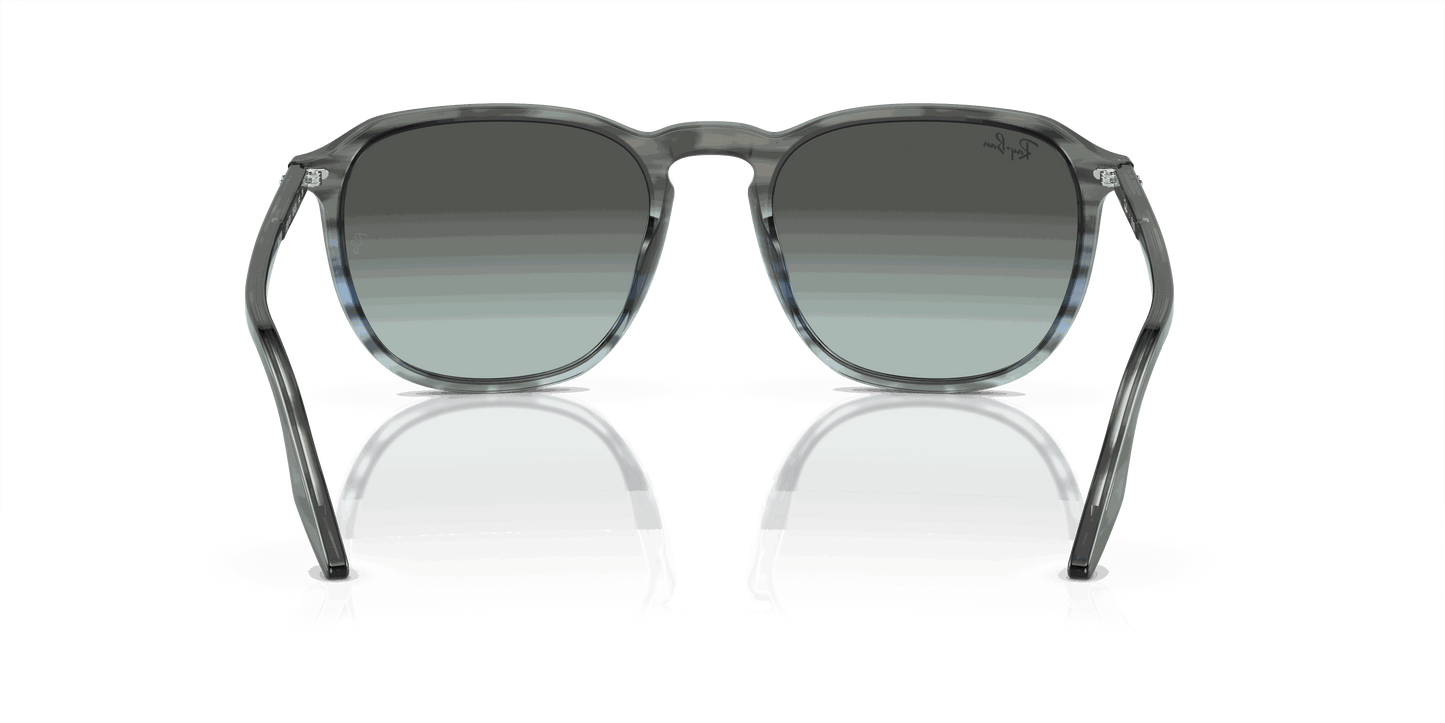 [Blue/Black Lenses, Polished Striped Grey & Blue Frame]