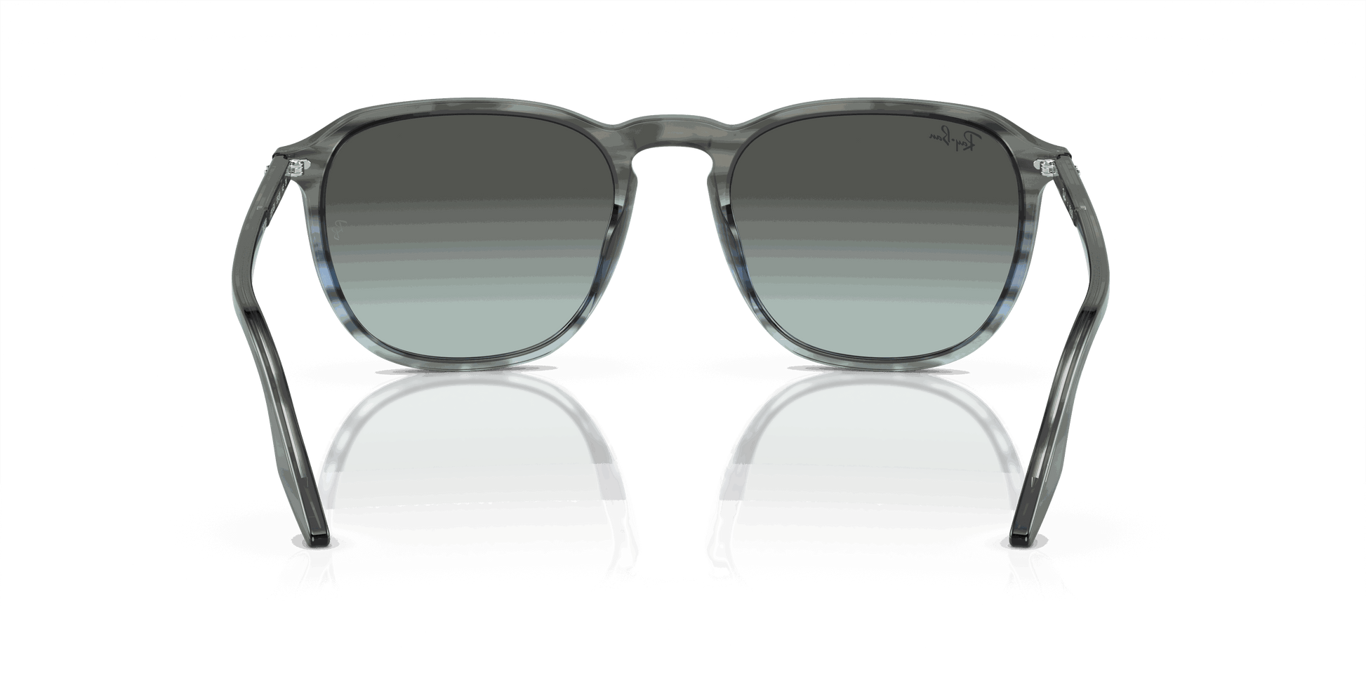 [Blue/Black Lenses, Polished Striped Grey & Blue Frame]
