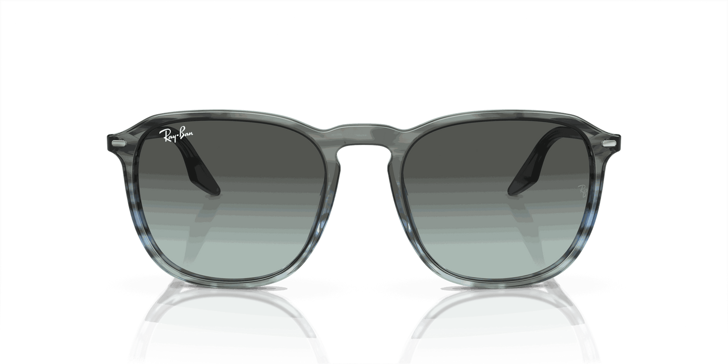 [Blue/Black Lenses, Polished Striped Grey & Blue Frame]
