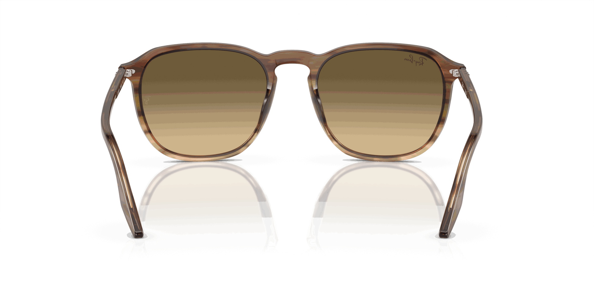 [Brown Black Lenses, Polished Striped Brown & Green Frame]