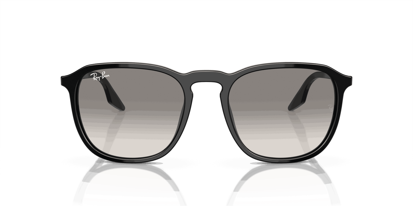 [Light Grey Lenses, Polished Black Frame]