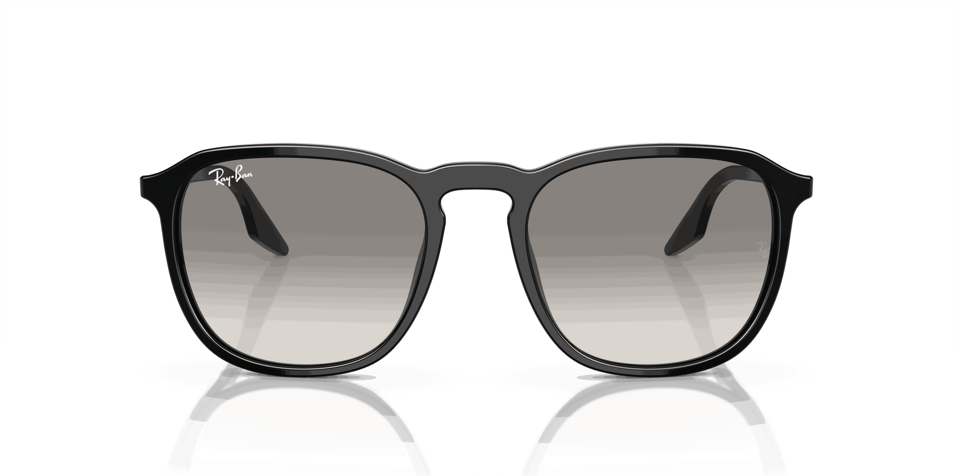 [Light Grey Lenses, Polished Black Frame]