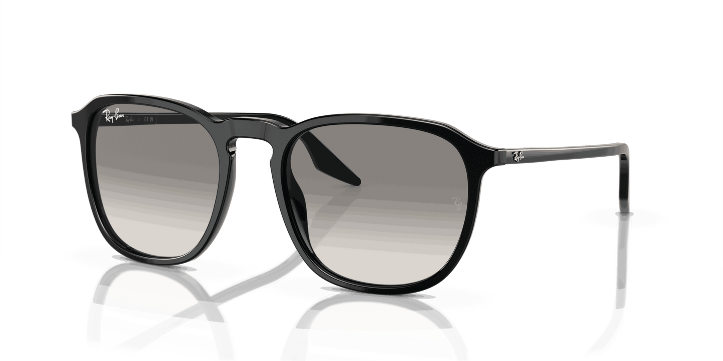 [Light Grey Lenses, Polished Black Frame]