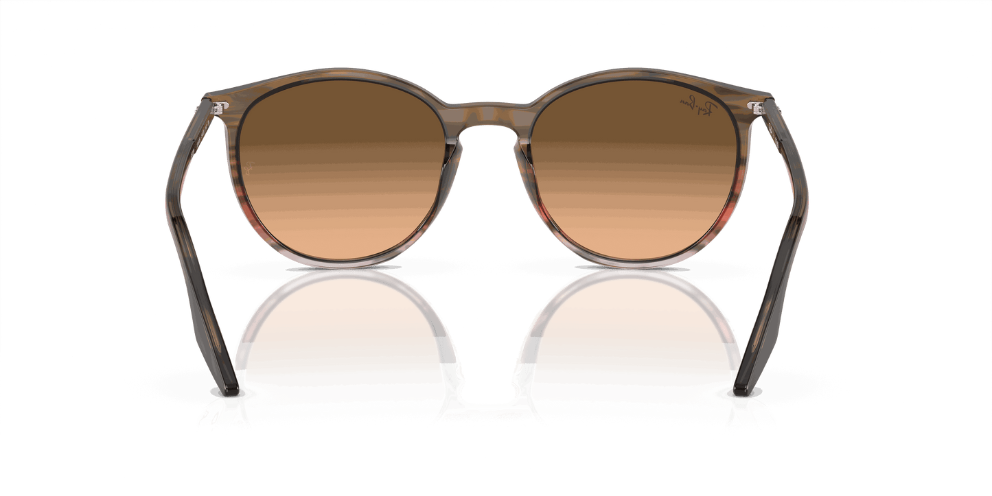 [Pink/Black Lenses, Polished Striped Brown & Red Frame]