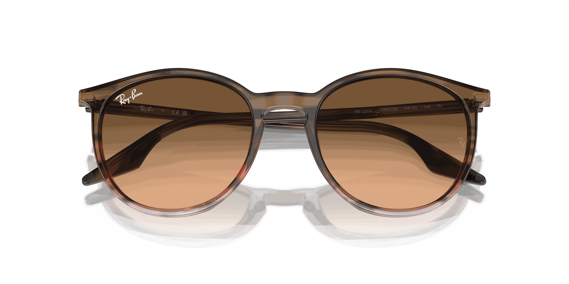 [Pink/Black Lenses, Polished Striped Brown & Red Frame]