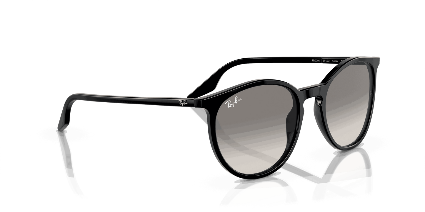 [Light Grey Lenses, Polished Black Frame]