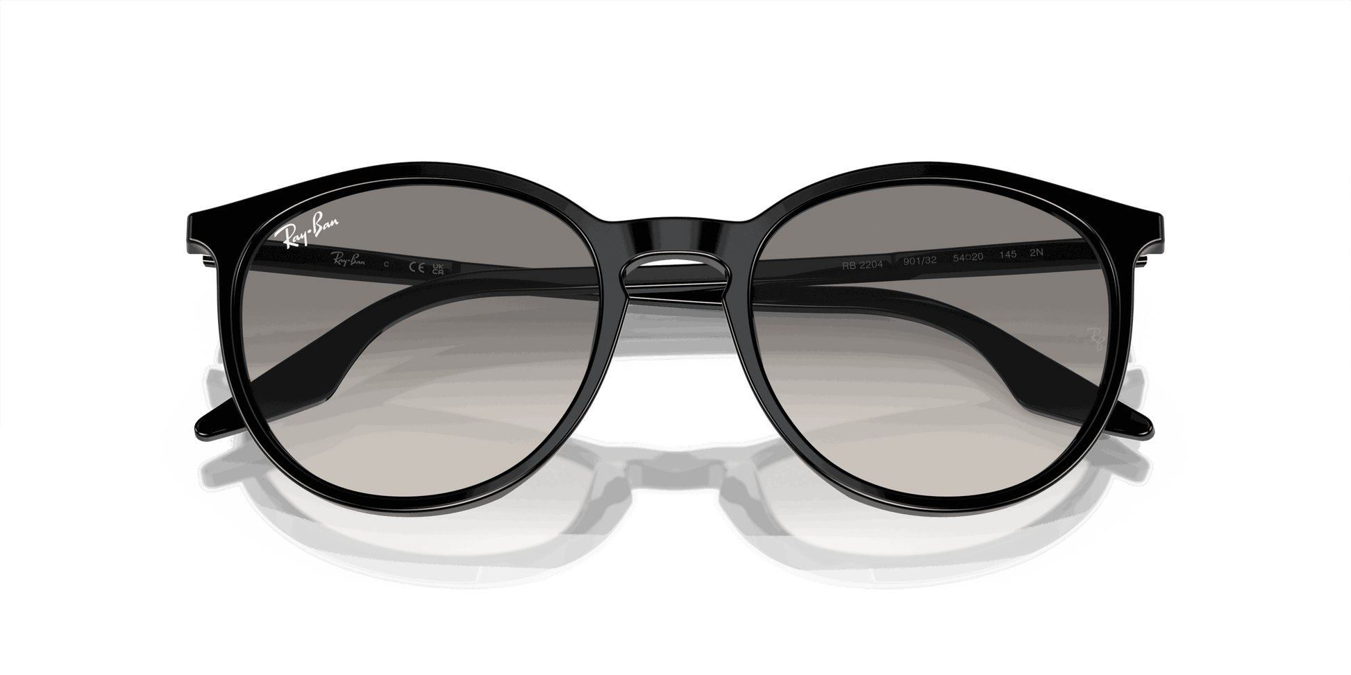 [Light Grey Lenses, Polished Black Frame]