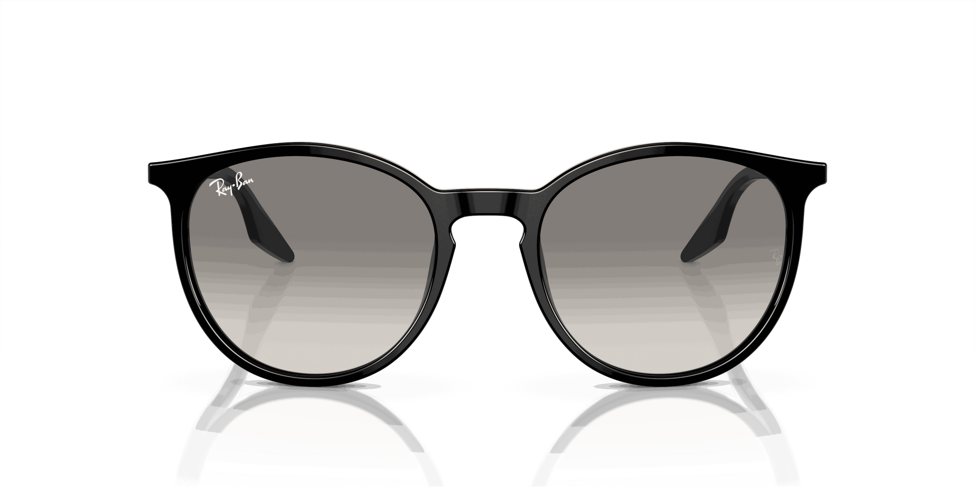 [Light Grey Lenses, Polished Black Frame]