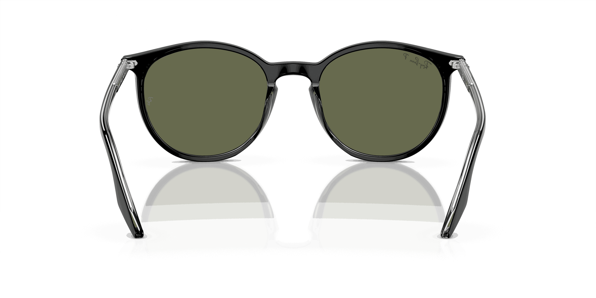 [Green Lenses, Polished Black On Transparent Frame]