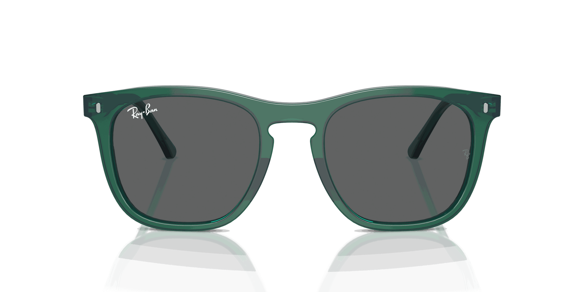 [Dark Grey Lenses, Polished Transparent Green Frame]