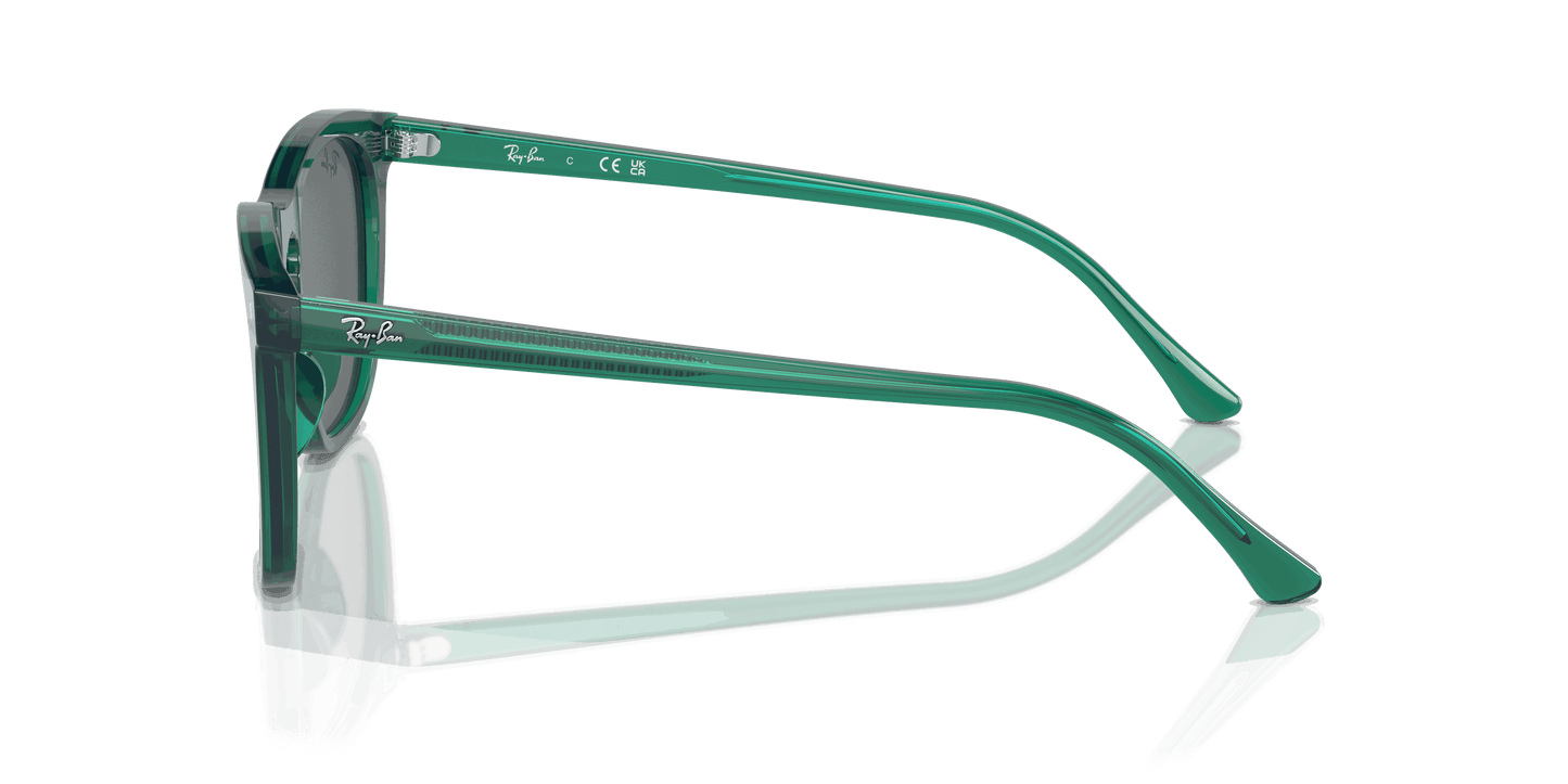 [Dark Grey Lenses, Polished Transparent Green Frame]