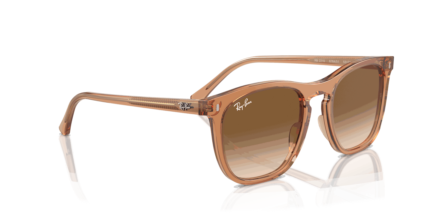 [Clear & Brown Lenses, Polished Transparent Brown Frame]