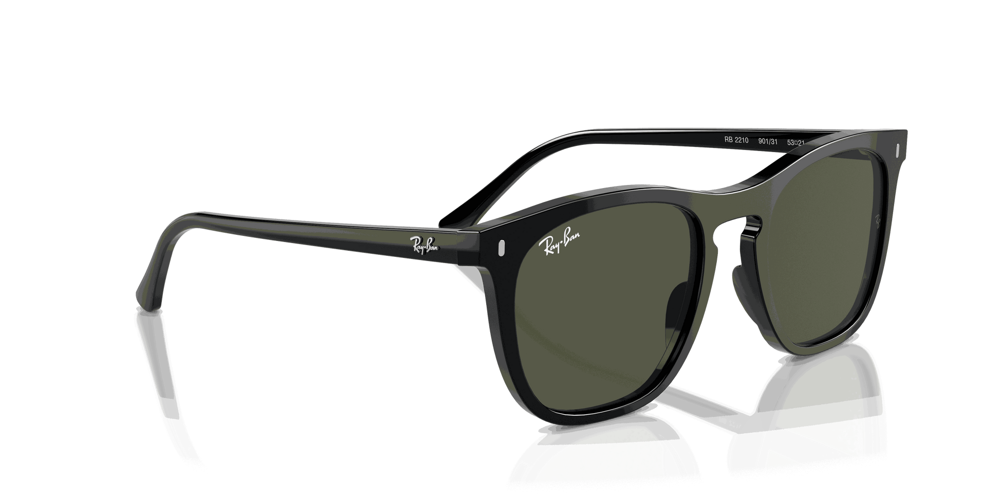 [Green Lenses, Polished Black Frame]
