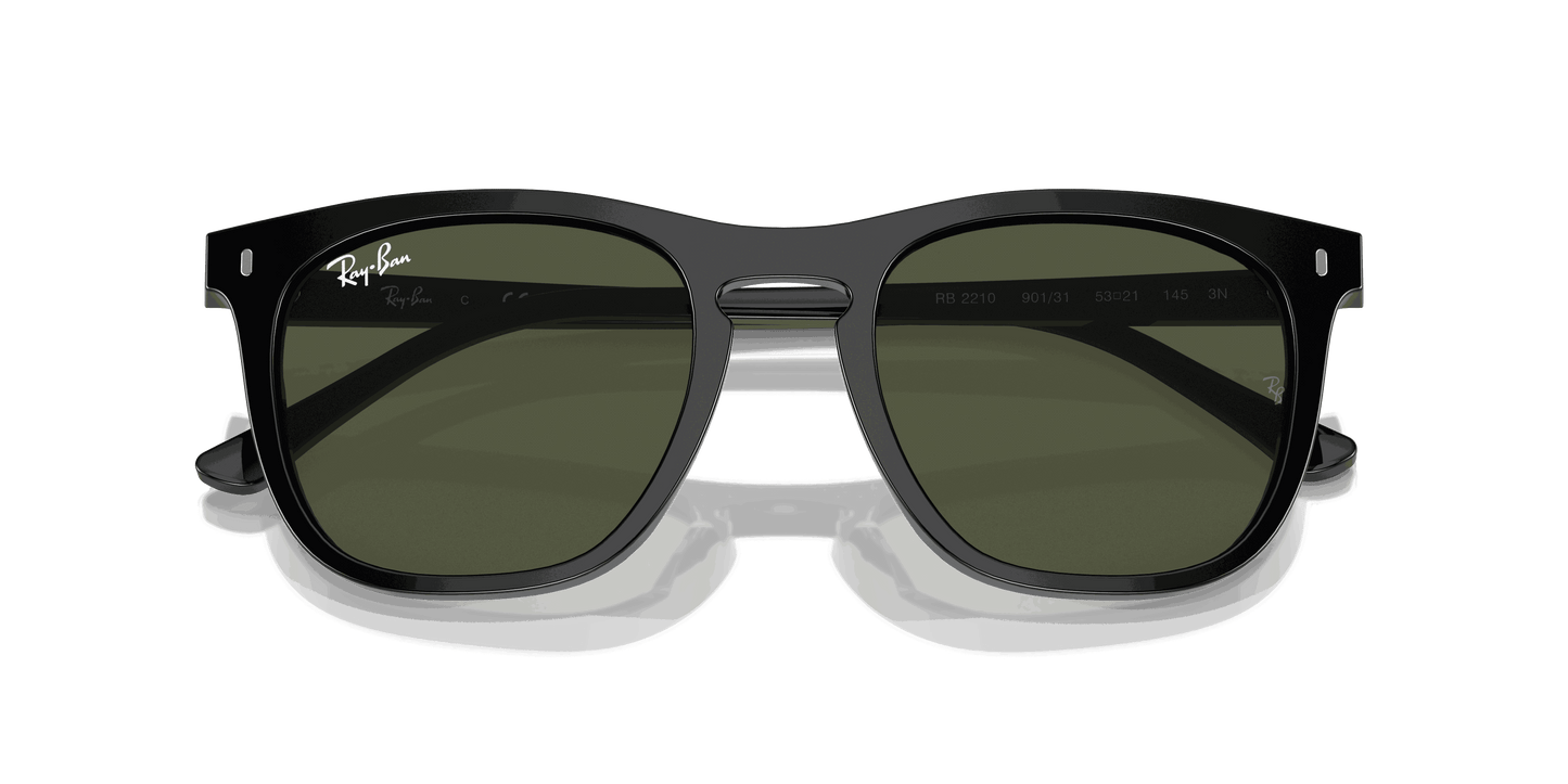 [Green Lenses, Polished Black Frame]