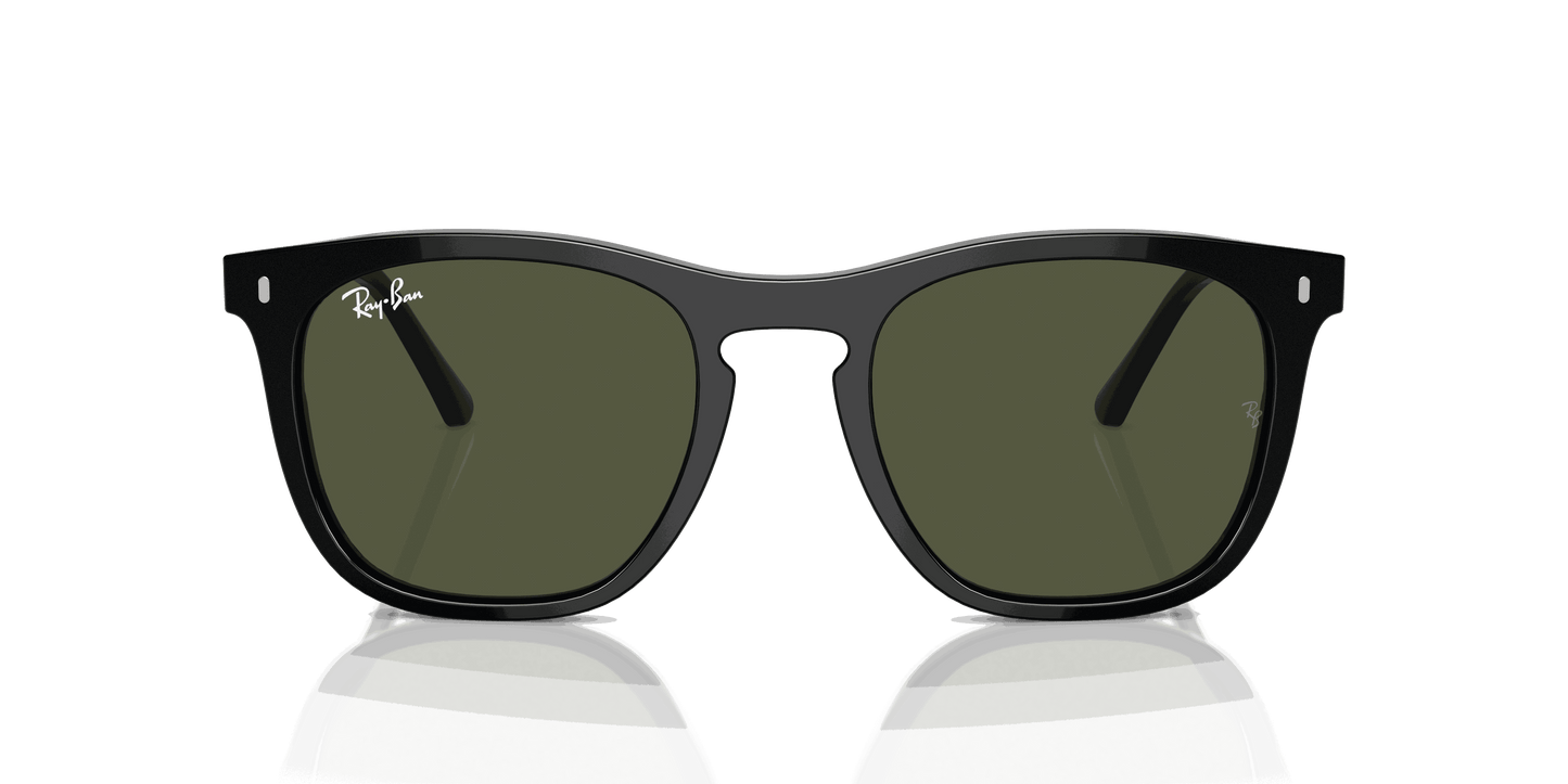 [Green Lenses, Polished Black Frame]