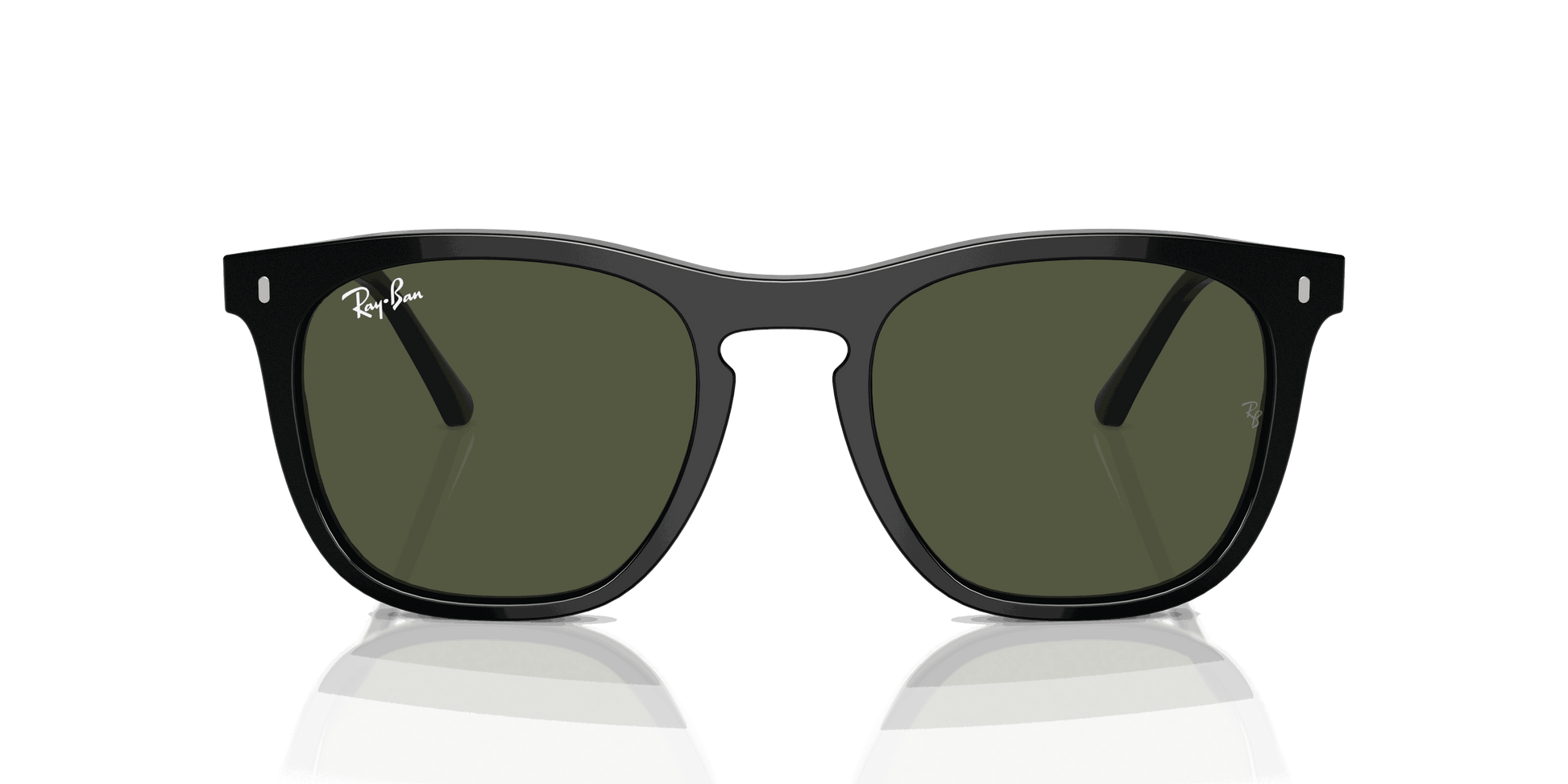 [Green Lenses, Polished Black Frame]