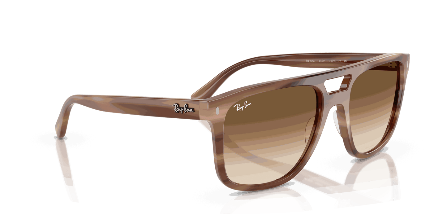 [Clear Gradient Brown Lenses, Polished Havana Brown Frame]