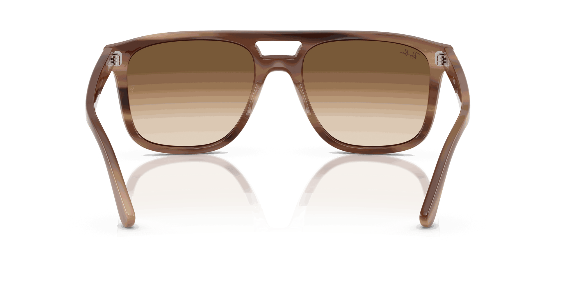 [Clear Gradient Brown Lenses, Polished Havana Brown Frame]