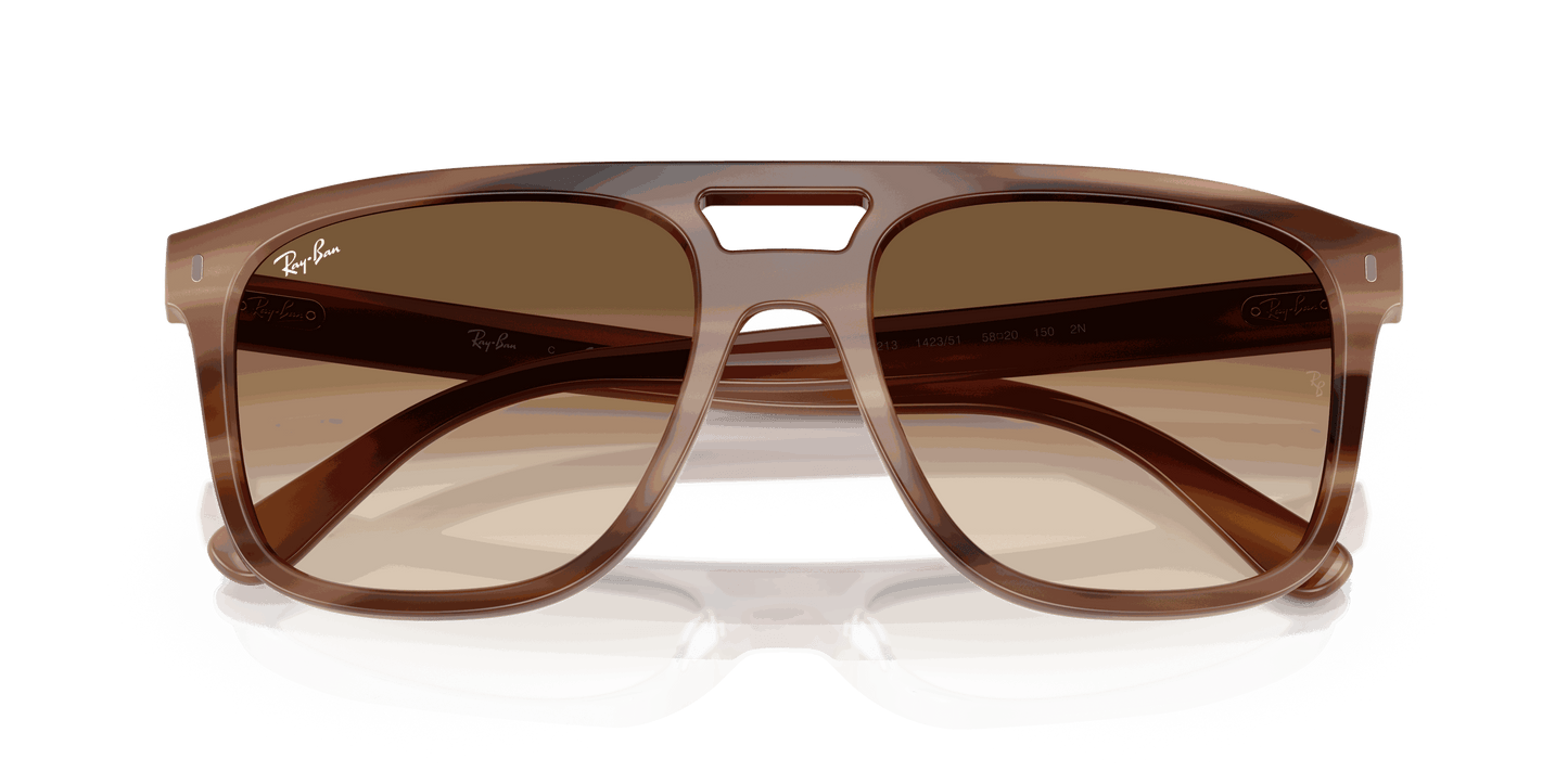 [Clear Gradient Brown Lenses, Polished Havana Brown Frame]