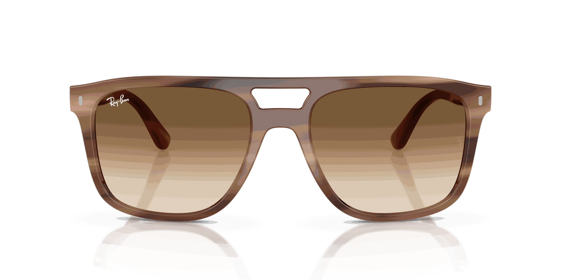 [Clear Gradient Brown Lenses, Polished Havana Brown Frame]