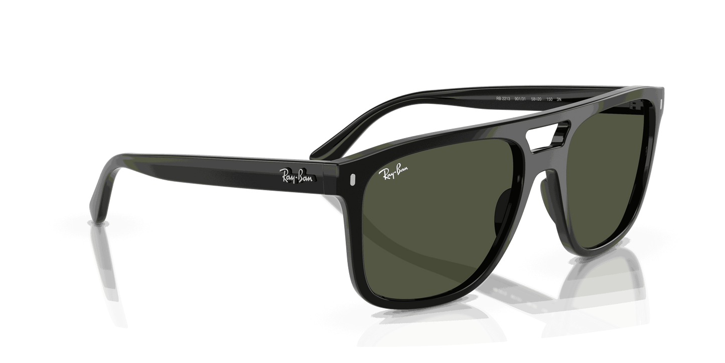 [G-15 Green Lenses, Polished Black Frame]