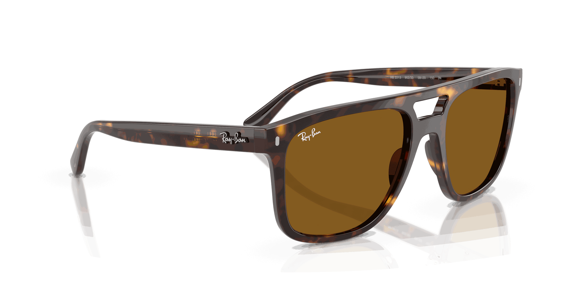 [B-15 Brown Lenses, Polished Havana Frame]