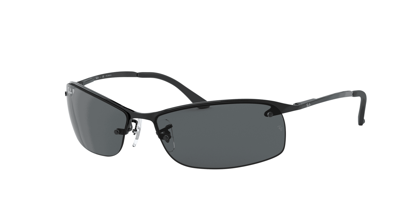 [Dark Grey Lenses, Polished Black Frame]