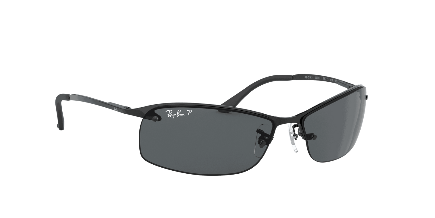 [Dark Grey Lenses, Polished Black Frame]