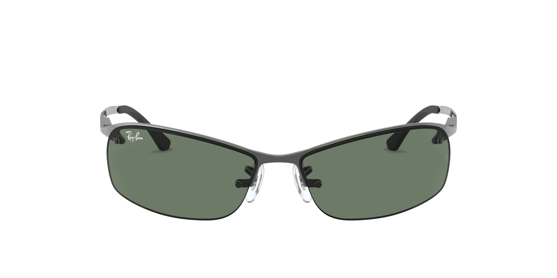 [Dark Green Lenses, Polished Gunmetal Frame]