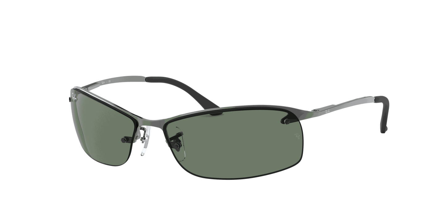 [Dark Green Lenses, Polished Gunmetal Frame]