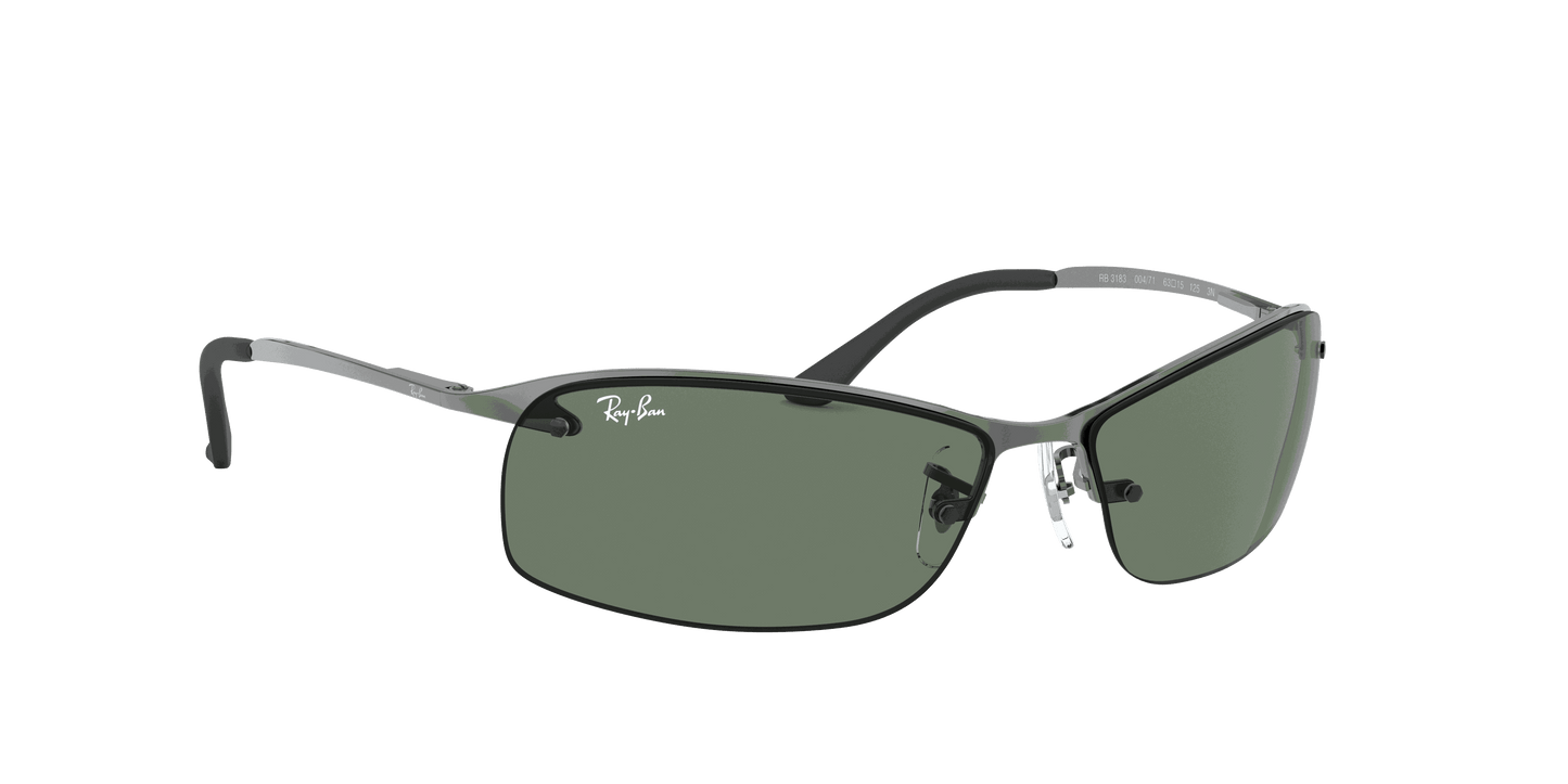 [Dark Green Lenses, Polished Gunmetal Frame]