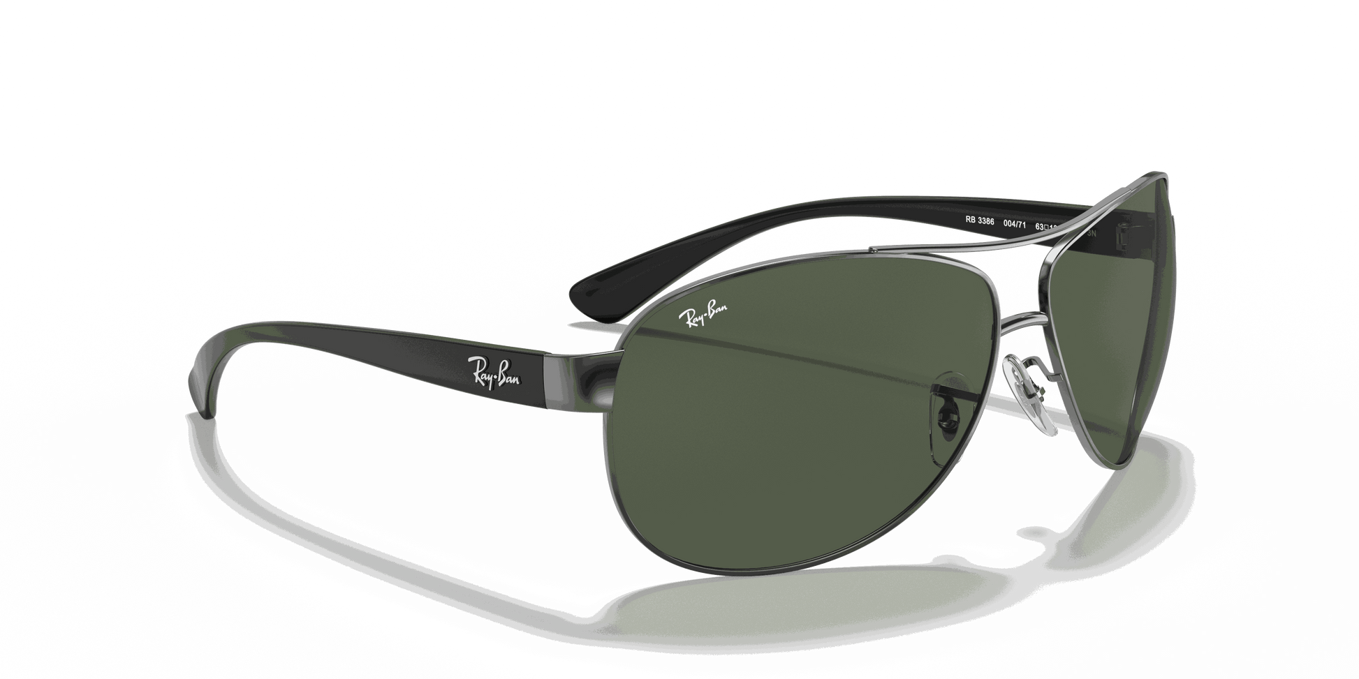 [Dark Green Lenses, Polished Gunmetal Frame]