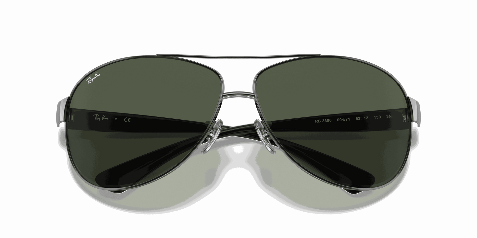 [Dark Green Lenses, Polished Gunmetal Frame]