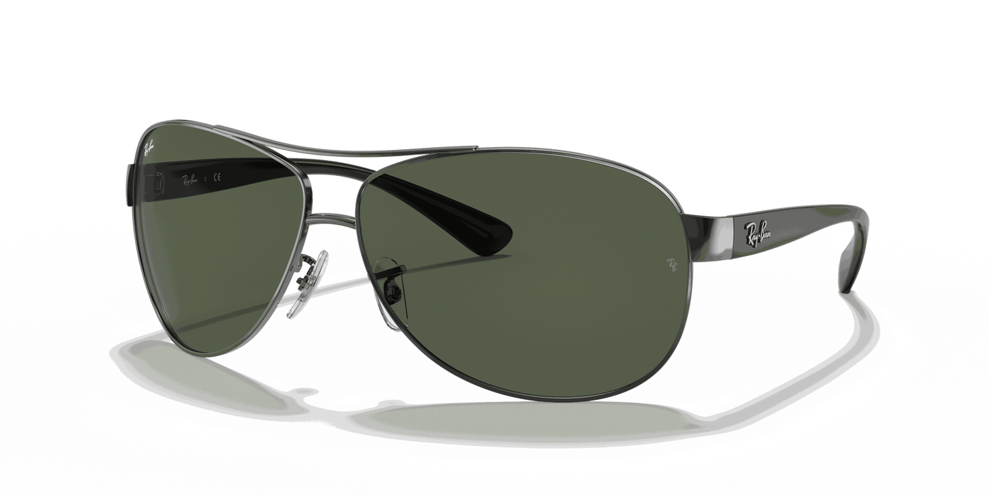 [Dark Green Lenses, Polished Gunmetal Frame]