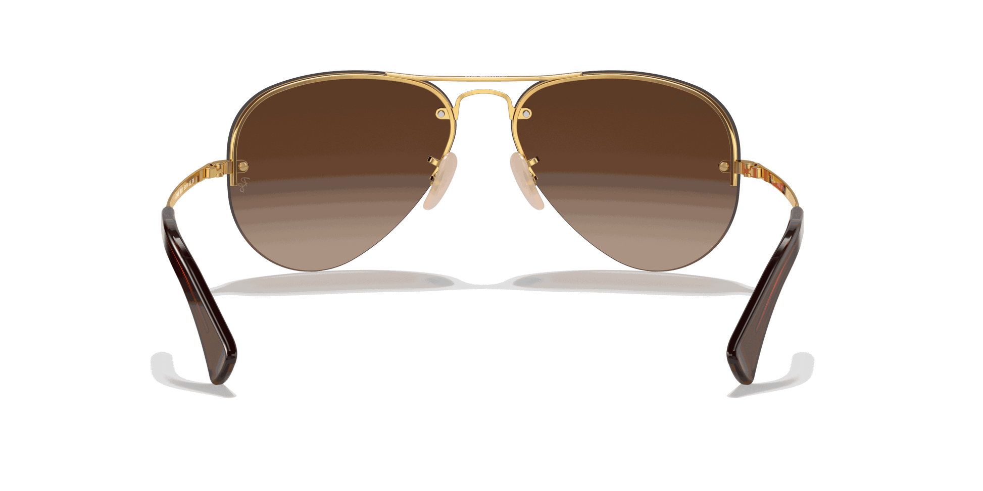 [Brown Gradient Lenses, Polished Arista Gold Frame]