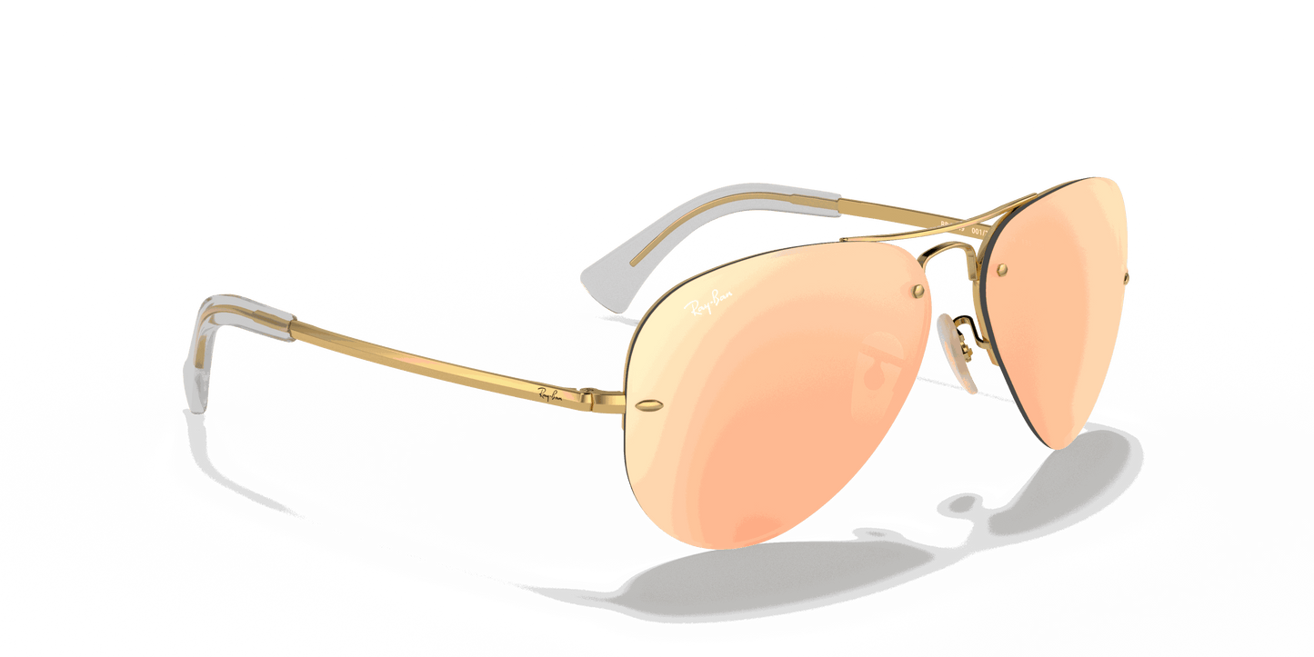 [Copper Mirror Lenses, Polished Arista Gold Frame]